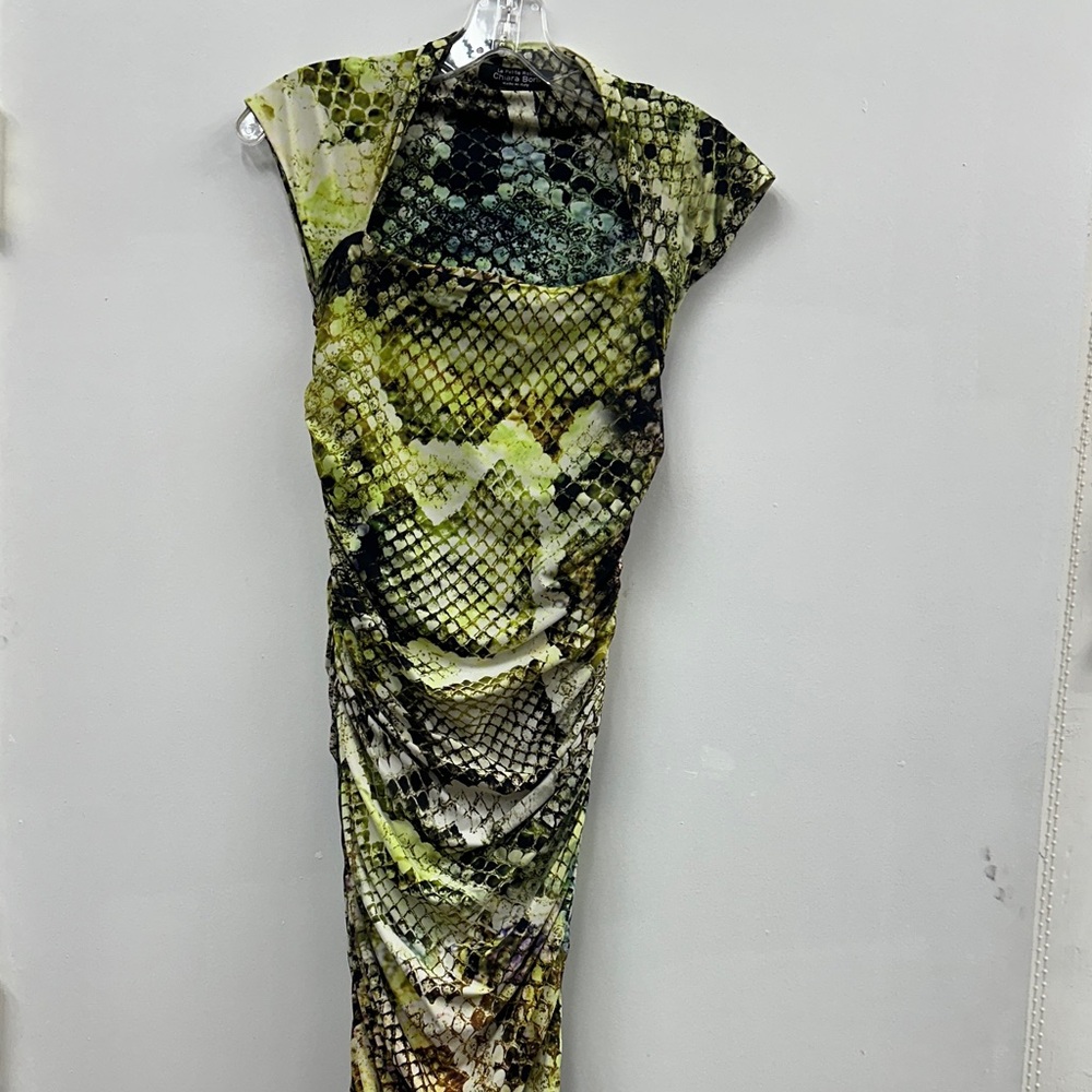 Chiara Boni La Petite Robe sleeveless dress green purple multi size 42 Italy